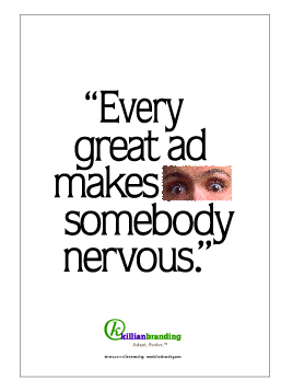 "Every great ad" poster